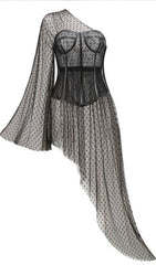 Spitzen-Dessous-Coeset-Kleid