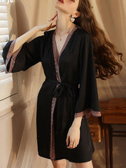 Pijama sexy de encaje con lazo en la cintura Pure Desire