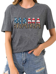 Kurzarm-T-Shirt mit Geparden-Grafik