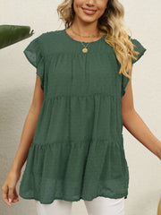 Camiseta de manga corta holgada, informal, cómoda y con costuras a la moda