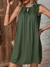 Lässiges, modisches, lockeres, ärmelloses Minikleid