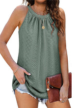 Oberteile Lockeres, plissiertes, ärmelloses Tanktop mit Rundhalsausschnitt