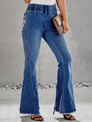 Judy Blue – Claire – Schlaghose in voller Größe mit hohem Bund