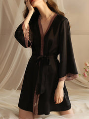 Pijama sexy de encaje con lazo en la cintura Pure Desire