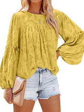 Babydoll-Bluse mit Glockenärmeln, Rundhalsausschnitt, Spitze und floraler Struktur