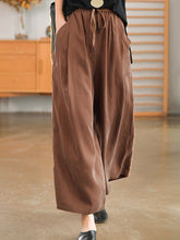 Größe Curve Pants Cool Feeling Krawatte Elastische lockere Freizeithose