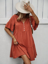 Minivestido casual de color sólido con temperamento sexy