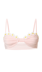 ROSA GESMOKERTE DESSOUS MIT BLUMENMUSTER