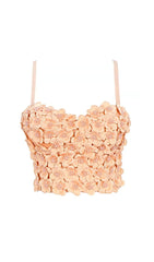 ROTES BLUMEN-KORSETTOP