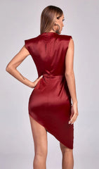 VESTIDO MIDI SARIN ROJO