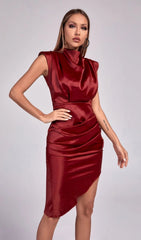 VESTIDO MIDI SARIN ROJO