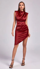 VESTIDO MIDI SARIN ROJO