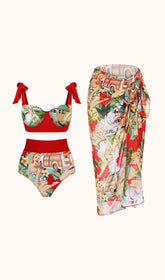 Conjunto de bikini de tres piezas Rosemary