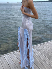 Vestido largo con lentejuelas Amanda