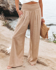 Wide Leg Linen Pants