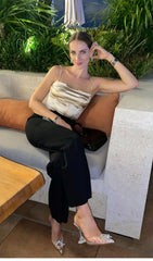 CAMISETA SEXY SIN MANGAS CON CORSÉ