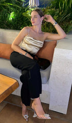 CAMISETA SEXY SIN MANGAS CON CORSÉ