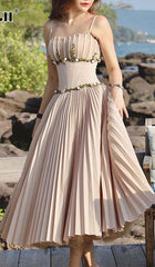 VESTIDO MIDI SIN MANGAS CON ESTAMPADO FLORAL EN GRIS CLARO