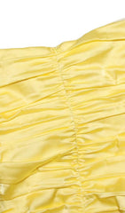 TRÄGERLOSES MINIKLEID IN GELB