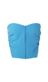 TRÄGERLOSE TOPS IN BLAU