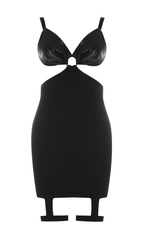Vestido ajustado con tirantes de cuero (Halloween limitado)