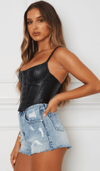 Slim-Fit-Weste mit U-Ausschnitt