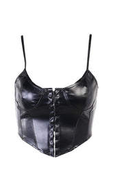 Chaleco ajustado con cuello en U