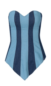 Denim-Wickel-Brustband zum Binden.