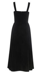 VELVET Type A DRESS IN BLACK
