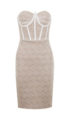 WHIRE LACE CROSET DRESS