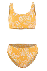 Two Piece Printed High Waist Swimwear