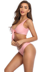 Wide Straps Knotted Bikini