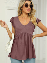 Oberteile V-Ausschnitt Ärmellos Einfarbig Lässig Vielseitig Tank Top