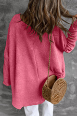 Pirouette Slouchy Dolman-Ärmel High Low Pullover