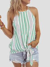 Fashion Striped Sling Off Shoulder Sleeveless Vest