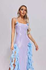 Vestido largo con lentejuelas Amanda