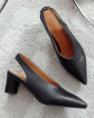 Elegante Damen-Pumps mit spitzer Zehenpartie und Absatz