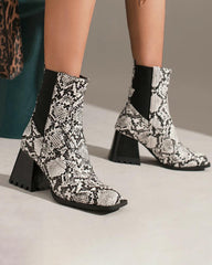 Women's Fashion Casual Slip On Ankle Boots