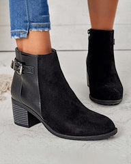 Women's Casual Simple Split Joint Zipper Ankle Boots