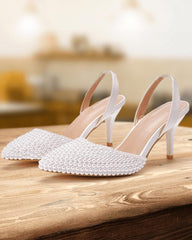 Women's Elegant Simple Pearl Heels