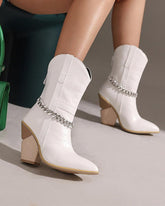Women's Elegant Chic Chain Zipper Boots