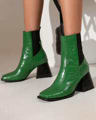 Women's Fashion Casual Slip On Ankle Boots