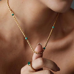 Women's Fashion Malachite Necklace