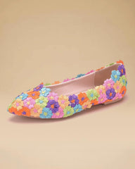 Women's Elegant Fashion Lace Flower Flats