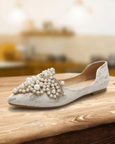 Women's Elegant Daily Pearl Flat Shoes
