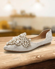 Women's Elegant Daily Pearl Flat Shoes