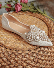 Women's Elegant Daily Pearl Flat Shoes
