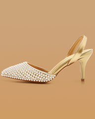 Women's Elegant Simple Pearl Heels