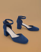 Women's Elegant Daily Hollow-out Adjusting Buckle Chunky Heels