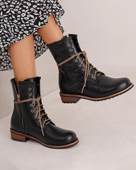 Women's Casual Daily Zipper Martin Boots